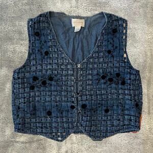 Vintage Capistrano Denim Embroidered Ve